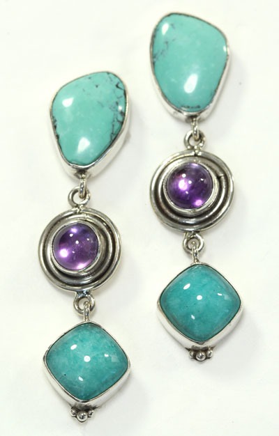 Echo of the Dreamer Turquoise Post Earrings