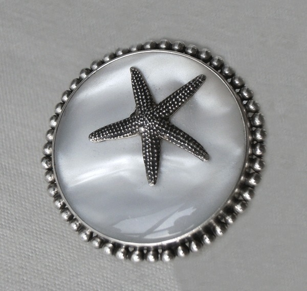 Mars & Valentine Black & White Starfish Ring--ORIGINALLY $198.00