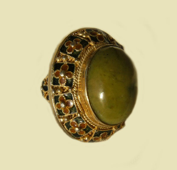 Serpentine Ring in Gold Vermeil Setting--ORIGINALLY $145.00