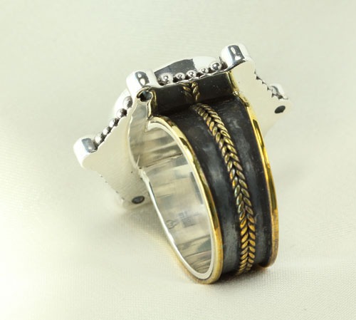 Aqua Swirl Ring