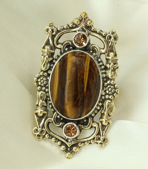 Golden Filigree Ring--MATCHING BRACELET