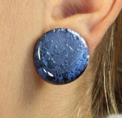 Coeur de Lion Lucite Clip Earrings
