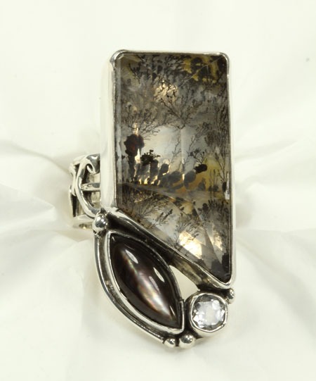 Echo of the Dreamer Lodolite Statement Ring