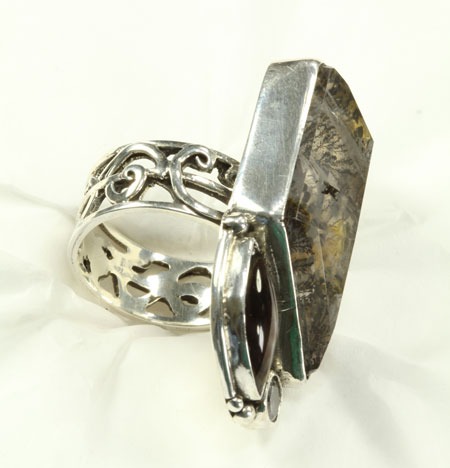 Echo of the Dreamer Lodolite Statement Ring