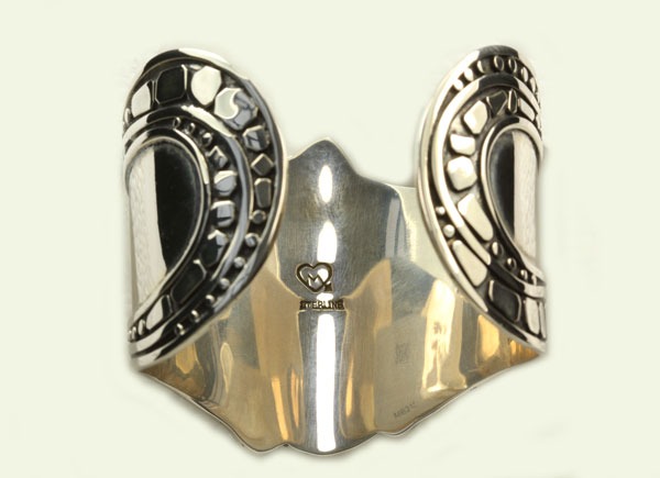 Mars & Valentine Sterling Silver Turtle Statement Cuff