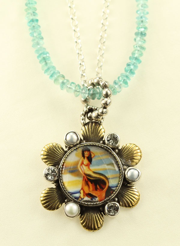 Mars & Valentine Mermaid Pendant Necklace