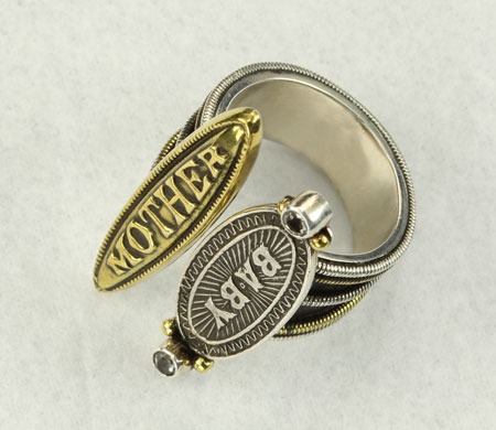 Mars & Valentine Mother and Baby Open Ring