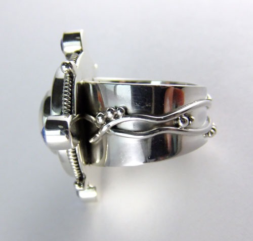 Mars & Valentine Vintage Ship Cameo Ring--MATCHING BRACELET, NECKLACE, EARRINGS