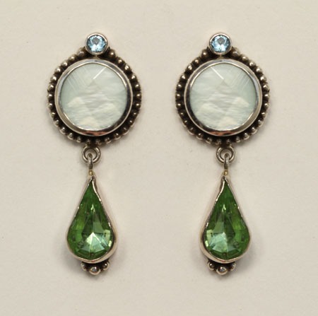 Mars & Valentine "Phosphate" Post Dangle Earrings