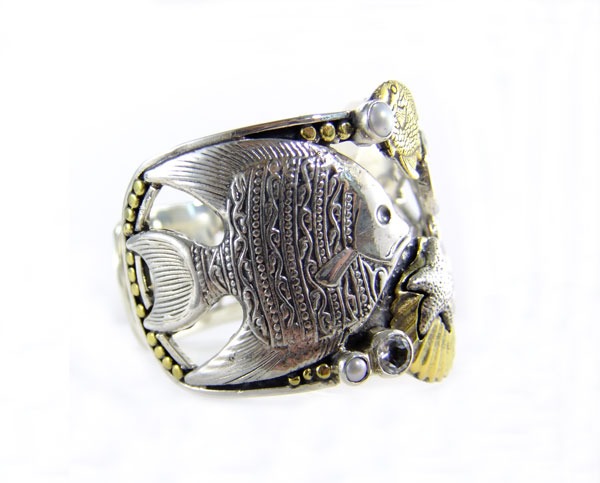 Sterling Silver Octopus Cuff