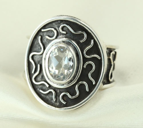 Mars & Valentine Oxidized Filigree Ring--ORIGINALLY $125.00