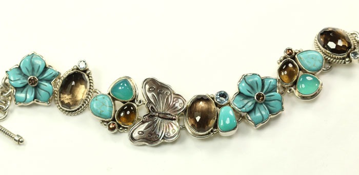 Echo of the Dreamer Turquoise & Smokey Quartz Bracelet