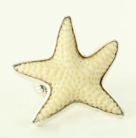 Amy Kahn Russell Carved Bone Starfish Ring