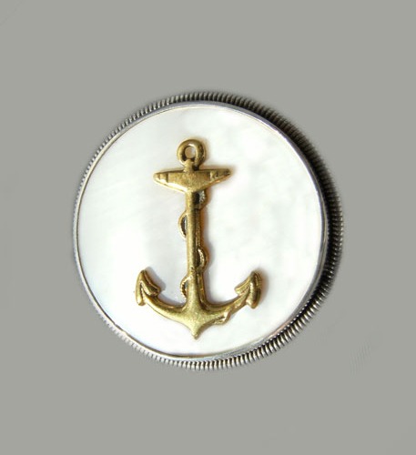 Mars & Valentine Golden Anchor Ring