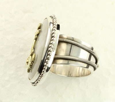 Mars & Valentine Golden Anchor Ring