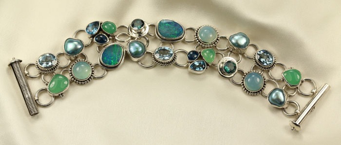 Andean Opal & Pearl Double Dreamer Bracelet--NOW ON SALE FOR $550.40