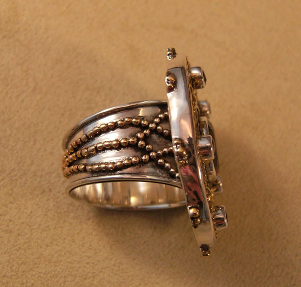 Mars & Valentine Golden Gothic Ring--ORIGINALLY $235.00