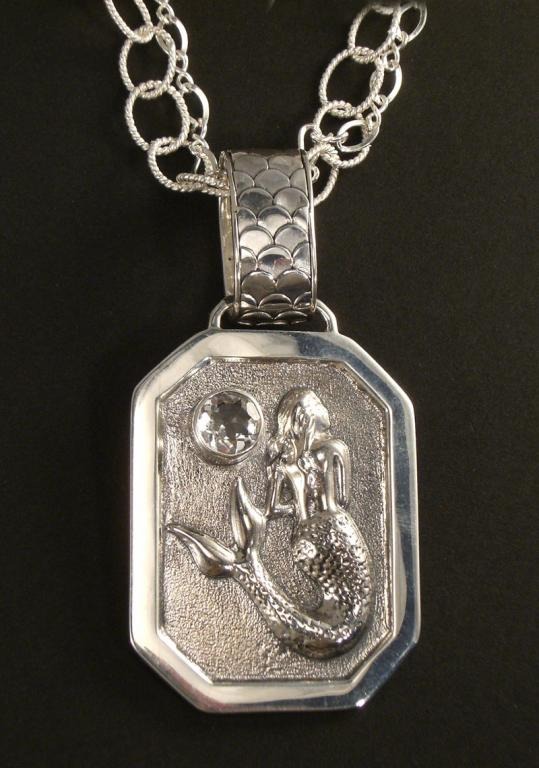 Mars & Valentine Silver Mermaid Necklace