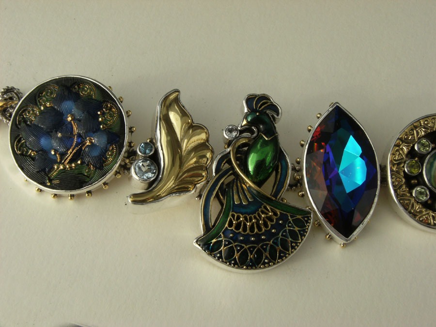Mars & Valentine Majestic Peacock Bracelet--COORDINATING PIECES AVAILABLE