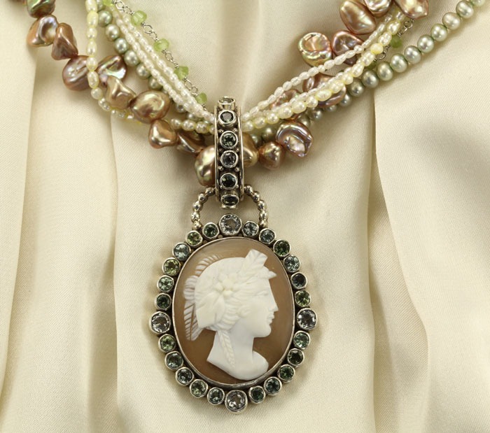 BLACK FRIDAY SALE ON Antique Demeter Shell Cameo Necklace