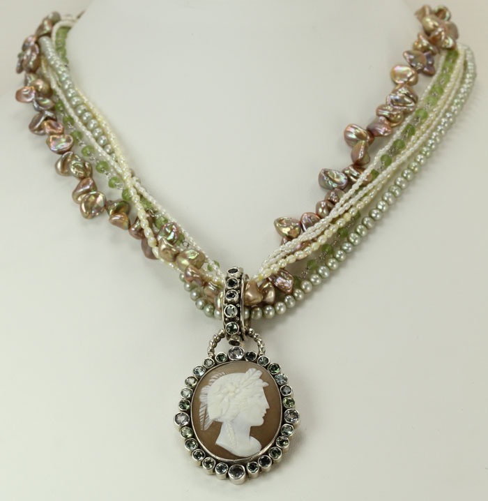 BLACK FRIDAY SALE ON Antique Demeter Shell Cameo Necklace