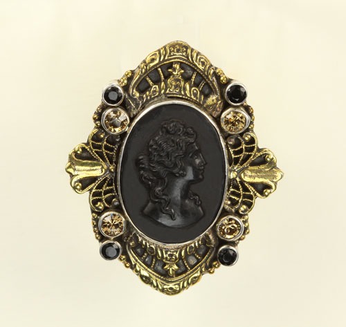 Mars & Valentine Black Cameo Ring