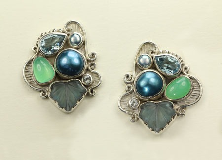 ECHO OF THE DREAMER Gem Cluster Clip Earrings--ORIGINALLY $298.00--NOW 25% OFF