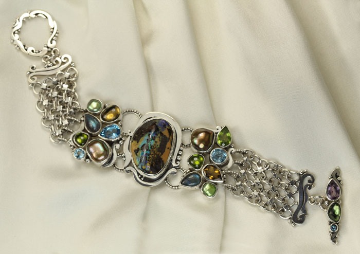 ECHO OF THE DREAMER Opal Bracelet with Gemstones--ORIGINALLY $730.00--NOW 25% OFF