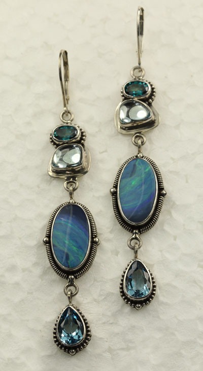 ECHO OF THE DREAMER Opal Leverback Dangles--ORIGINALLY $445.00--NOW 25% OFF