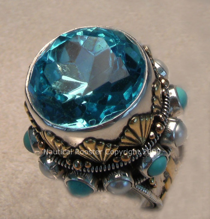 Mars & Valentine Blue Nile Drama Ring (REDUCED--FORMERLY $278.00)