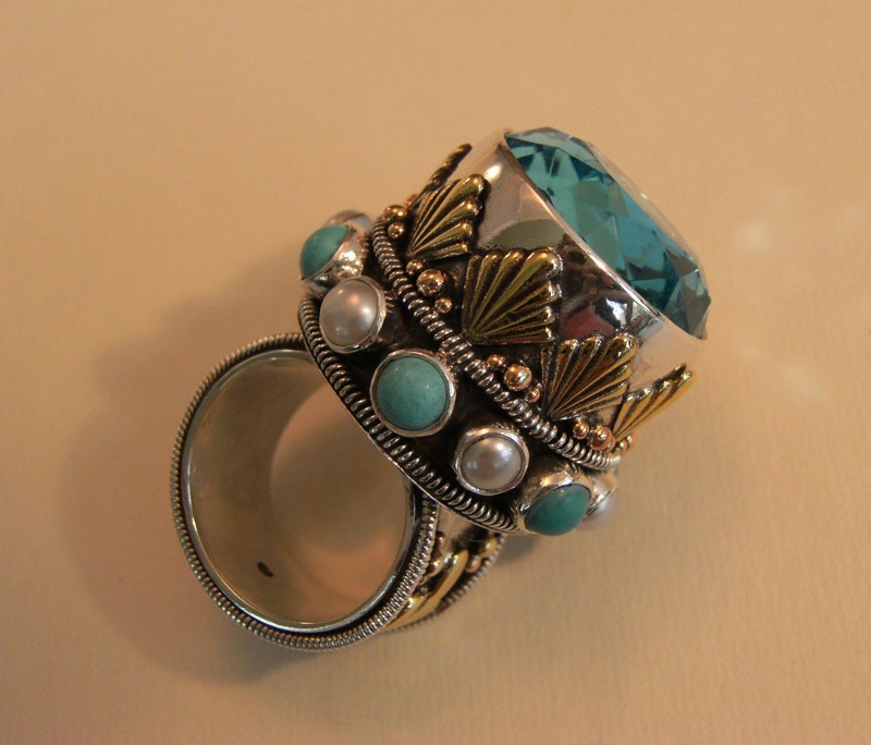 Mars & Valentine Blue Nile Drama Ring (REDUCED--FORMERLY $278.00)