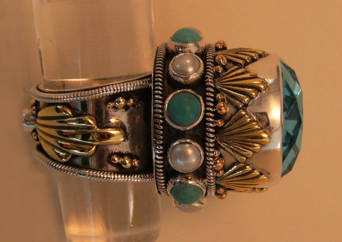 Mars & Valentine Blue Nile Drama Ring (REDUCED--FORMERLY $278.00)