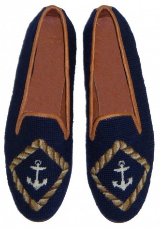 Anchor Needlepoint Shoes