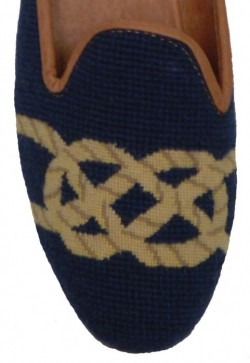 Nautical Rope Needlepoint Shoes