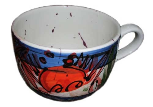Crab Pattern Soup Mug