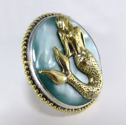 Mars & Valentine Submarine Mermaid Ring