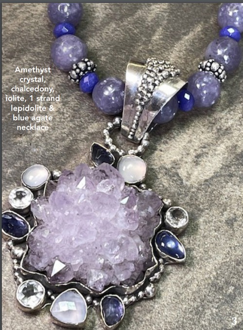 Echo of the Dreamer Amethyst Crystal Pendant Necklace