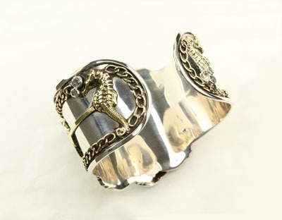 Mars & Valentine Ornate Mermaid Statement Cuff