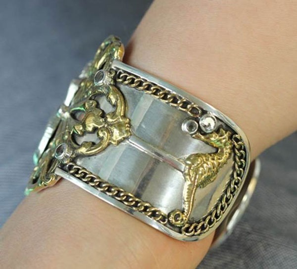 Mars & Valentine Ornate Mermaid Statement Cuff