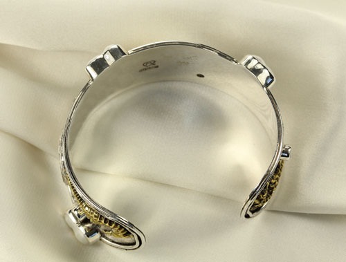 Mars & Valentine Sterling Silver Sea Life Cuff 