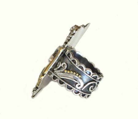 Mars & Valentine Poseidon Large Statement Ring with Gemstones