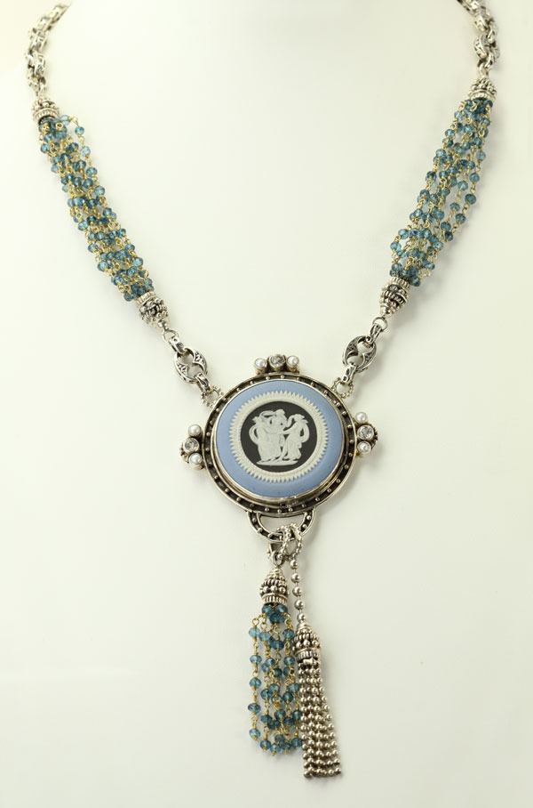 The Three Graces Antique Cameo Necklace