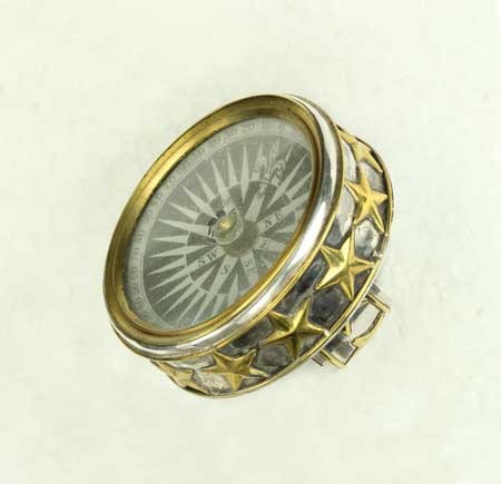 Very Large Antique Free-Floating Compass Ring
