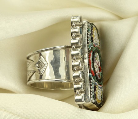 Antique Micro-Mosaic Ring 