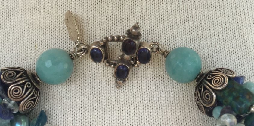 Amy Kahn Russell Six-Strand Blue Tourssade