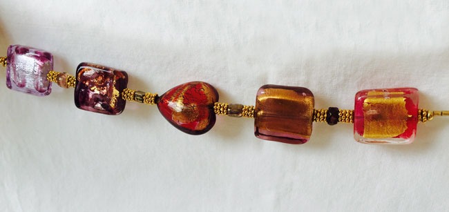 Venetian Glass Treasure Bracelet