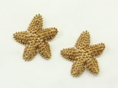 Gold Vermeil Starfish Post Earrings