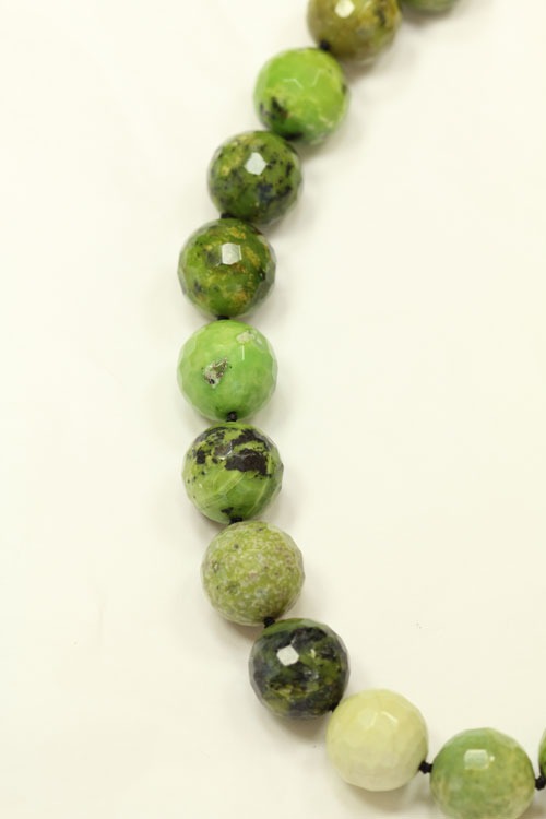 18mm Faceted Chrysotine Statement Necklace