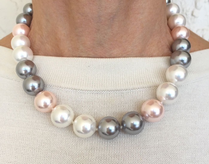 14mm Mabe Shell Pearl Necklace