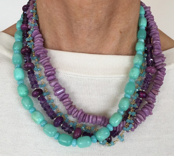 Echo of the Dreamer Amethyst & Amazonite Tourssade